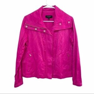Talbots size 8 gently worn light weight zip up pink jacket